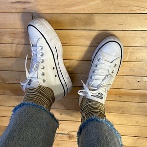 Platform White Converse